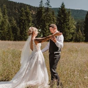 Bridal veil- 40inch, Tulle, Sara Gabriel, white